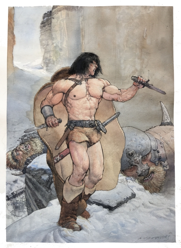 Conan and the Frost Giants Comic Art