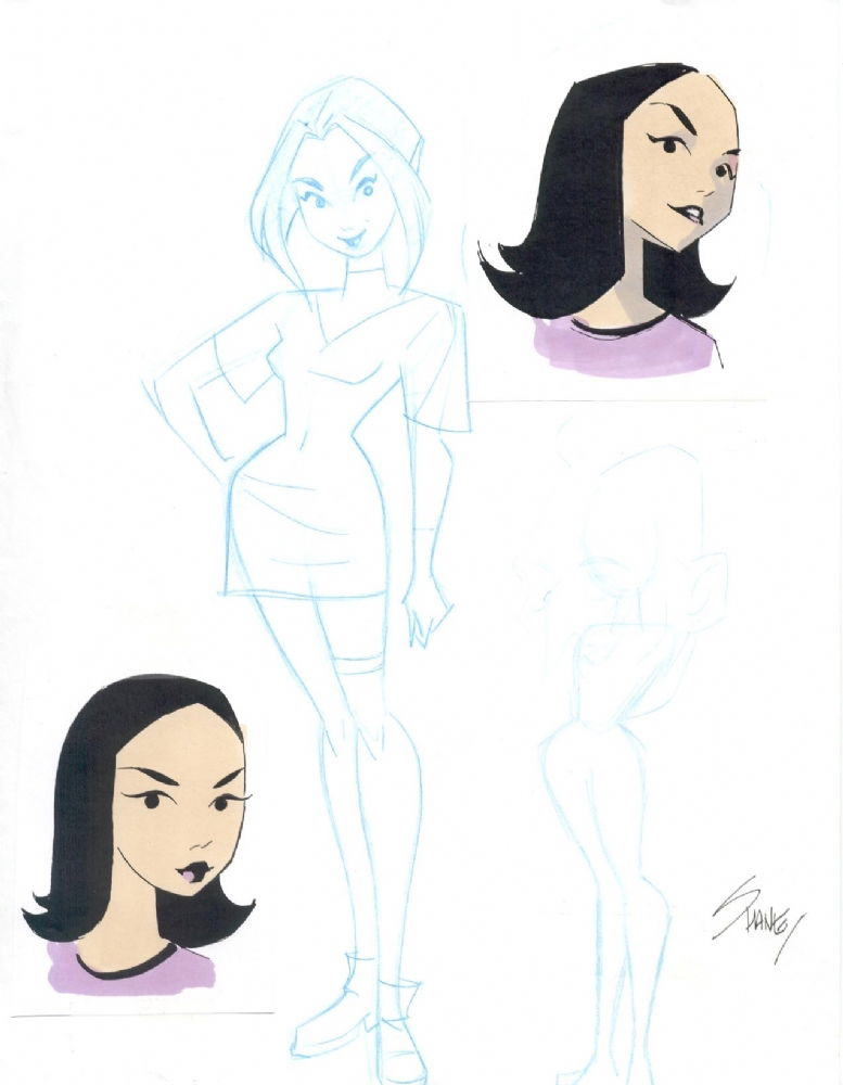 Batman Beyond - Dana Tan Concept Sketches, in Laura Mc.'s Batman Beyond -  Concept Sketches Comic Art Gallery Room