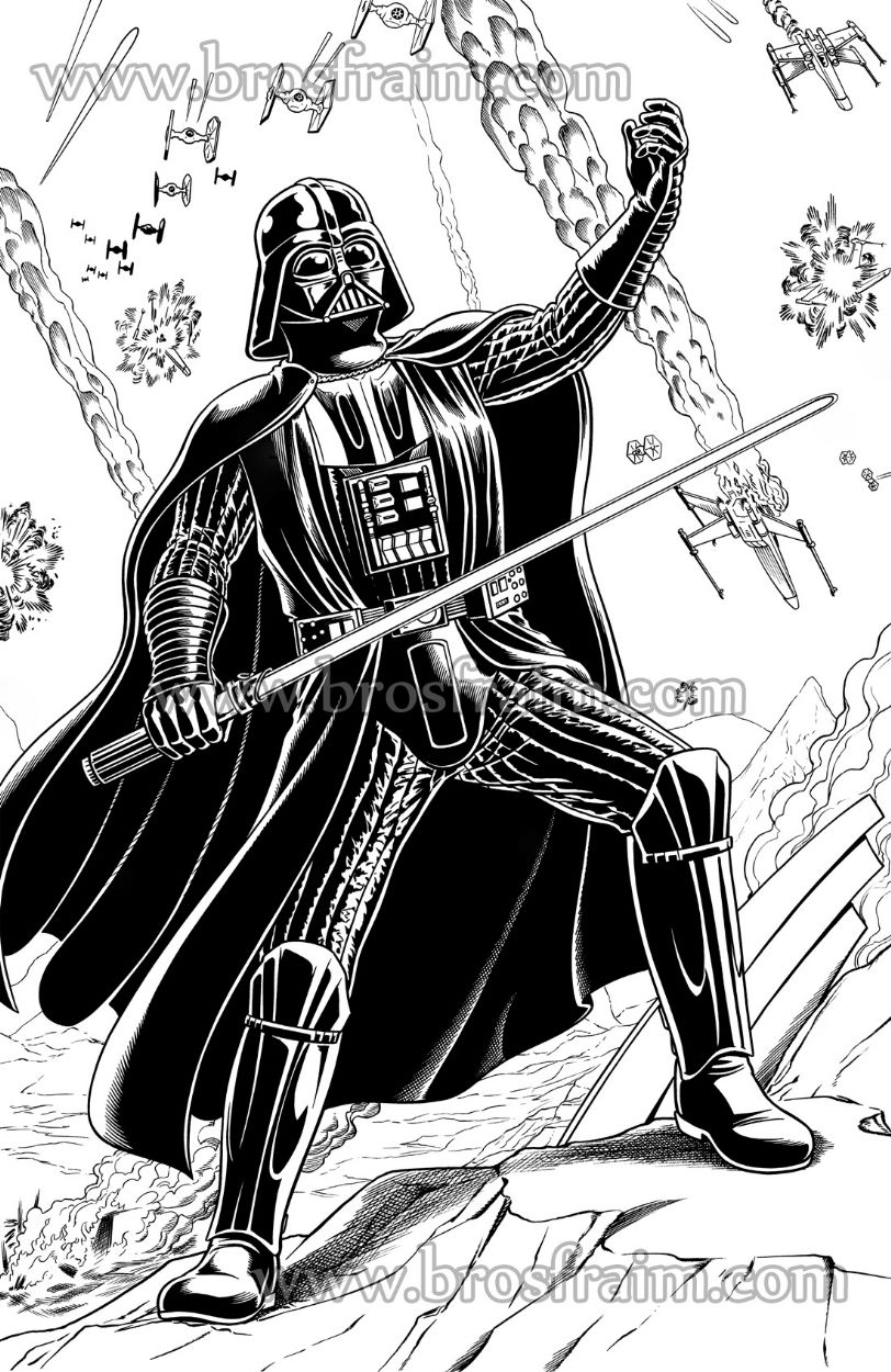 Star Wars DARTH VADER! #1, in Brendon and Brian Fraim's 11x14 and 11 X ...