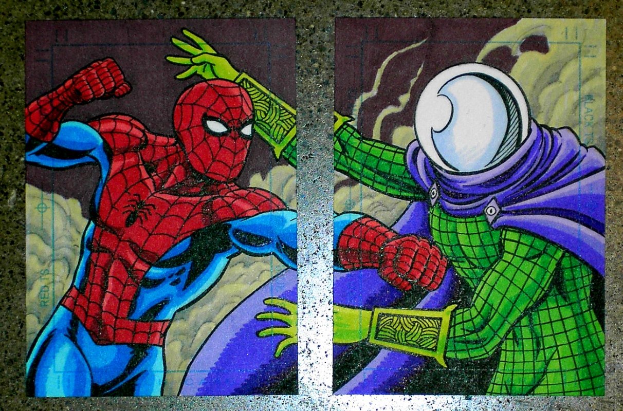 Spider-Man vs. Mysterio sketch cards!, in Brendon and Brian Fraim's 2011  Pittsburgh Comicon Sketches! Comic Art Gallery Room