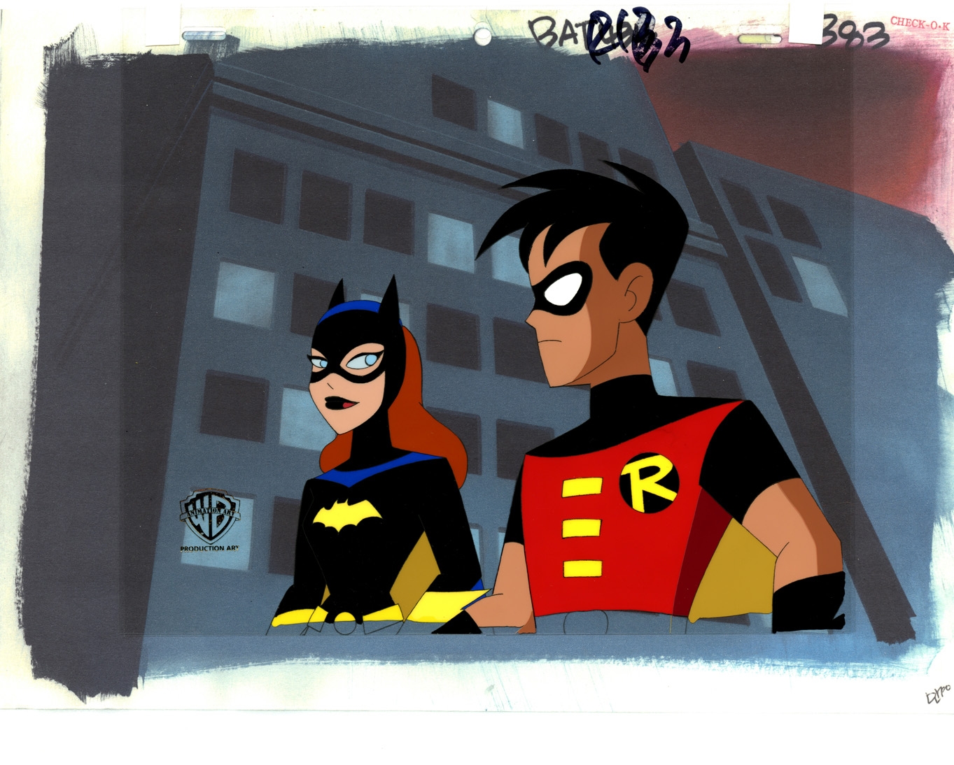 BATMAN:The Animated Series Animation Cell Featuring Batgirl & Robin!, in  Brendon and Brian Fraim's Our Animation Cel Collection Comic Art Gallery  Room
