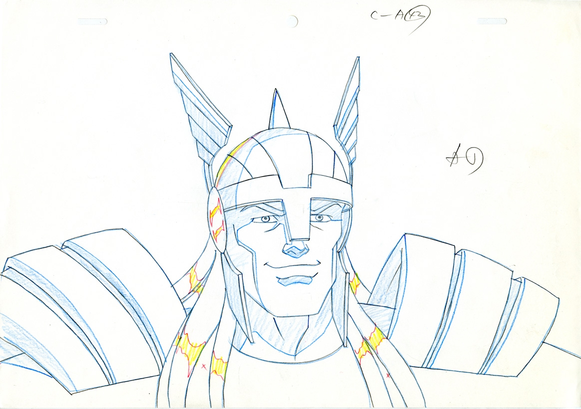 AVENGERS: EARTH'S MIGHTIEST HEROES Animation Layout Drawing- THOR #2!, in  Brendon and Brian Fraim's Our Animation Cel Collection Comic Art Gallery  Room