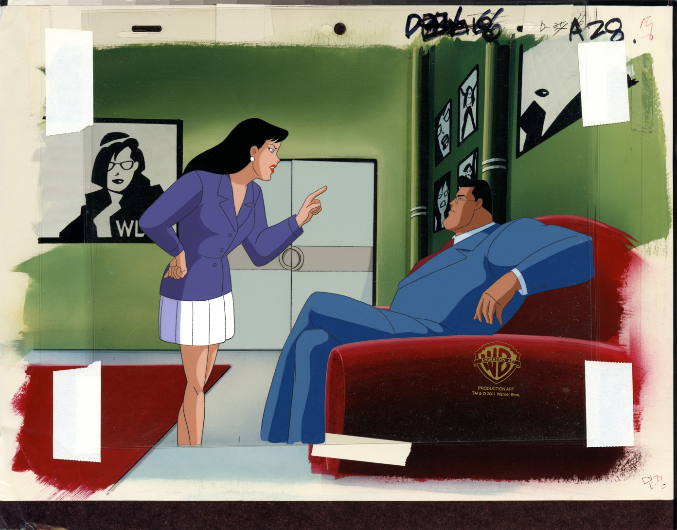 SUPERMAN: The Animated Series Animation Cell featuring Lois Lane and Clark  Kent! , in Brendon and Brian Fraim's Our Animation Cel Collection Comic Art  Gallery Room