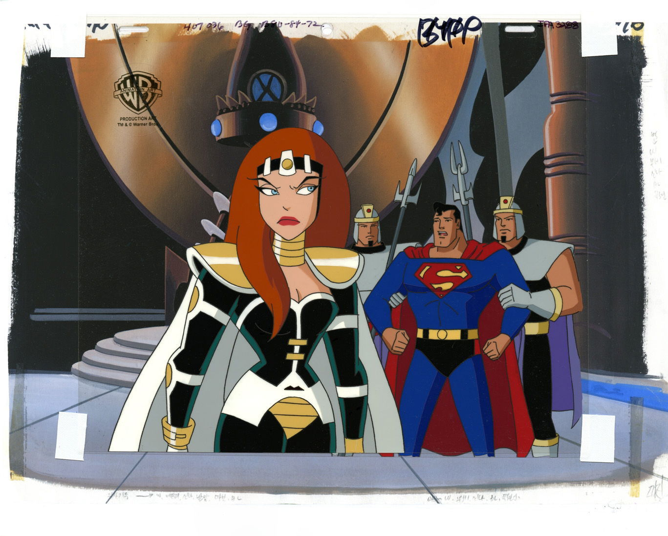 Superman The Animated Series Animation Cel Featuring Maxima In