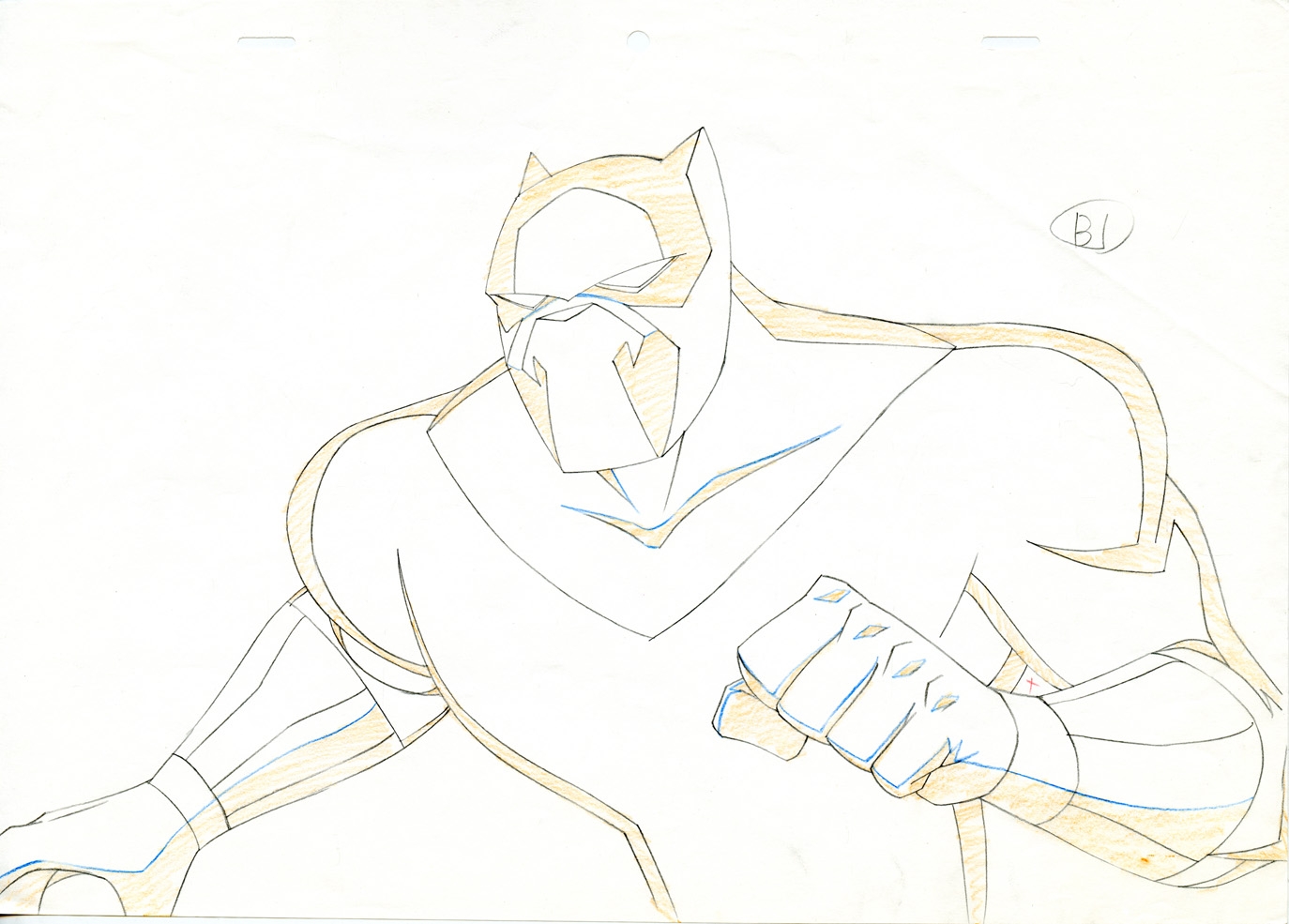 AVENGERS: EARTH'S MIGHTIEST HEROES Animation Layout Drawing- BLACK  PANTHER!, in Brendon and Brian Fraim's Our Animation Cel Collection Comic  Art Gallery Room