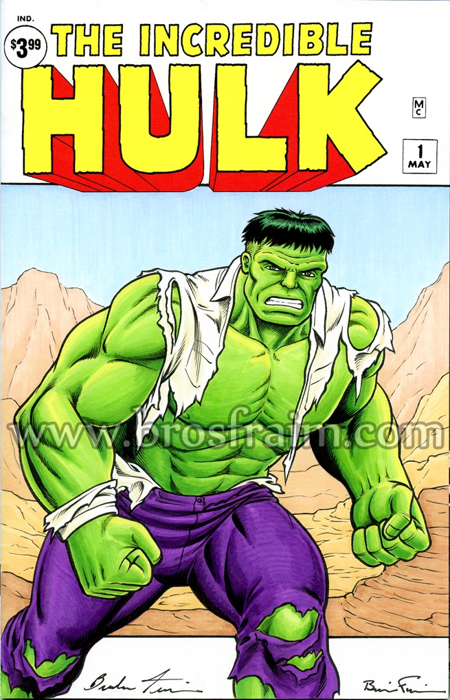 THE INCREDIBLE HULK #1 Sketch Cover!, in Brendon and Brian Fraim's NEW ART  FOR SALE! Comic Art Gallery Room