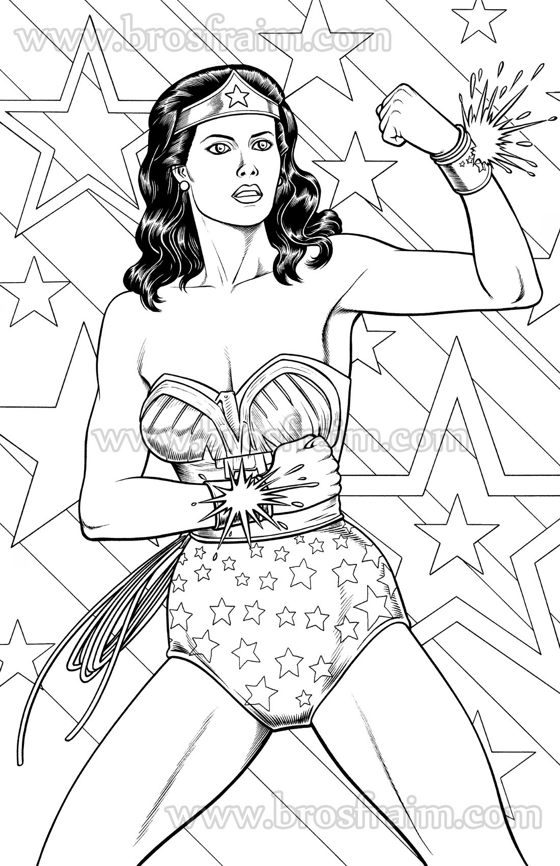 My Drawing of the Original Wonder Woman, the Iconic Lynda Carter. :  r/WonderWoman