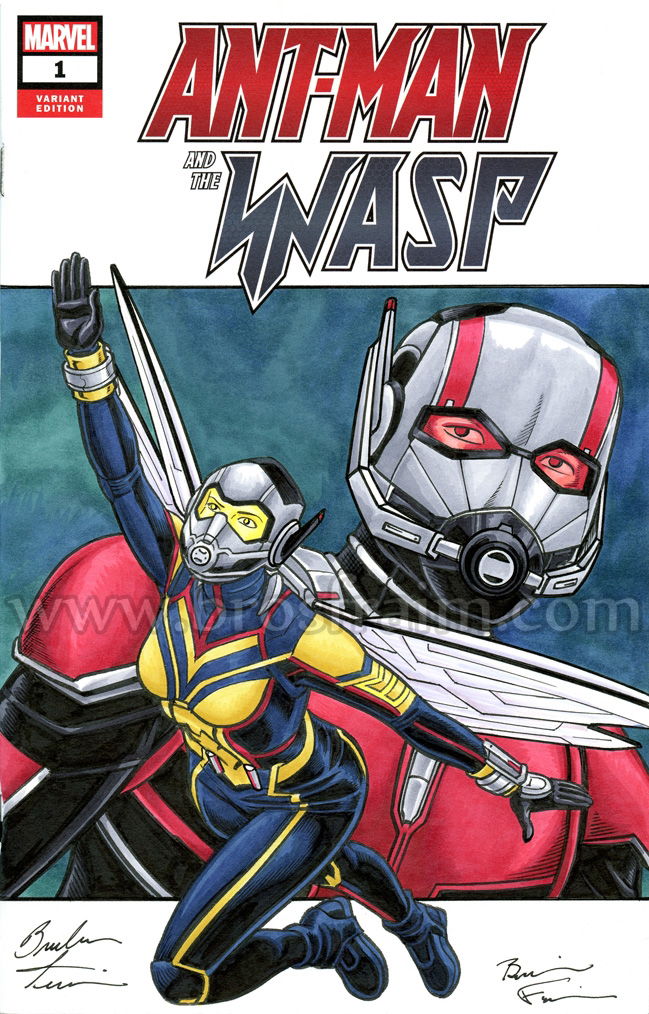 Comic Art Shop Brendon And Brian Fraims Comic Art Shop Ant Man And The Wasp 1 Sketch 8701