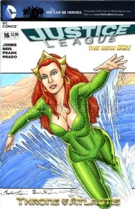 Justice League Mermaids vs Starro, in Rico Arts's ED (Ed Silva) Open  commision Comic Art Gallery Room