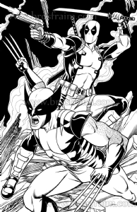 11x17 DEADPOOL & WOLVERINE #2, Comic Art