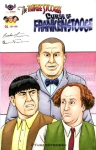 THE THREE STOOGES: CURSE OF FRANKENSTOOGE #1 Sketch Cover!. Click Artwork to View