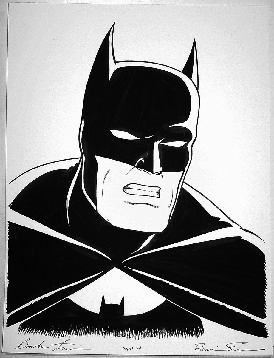 BATMAN Head Sketch!, in Brendon and Brian Fraim's 2014 Wizard World
