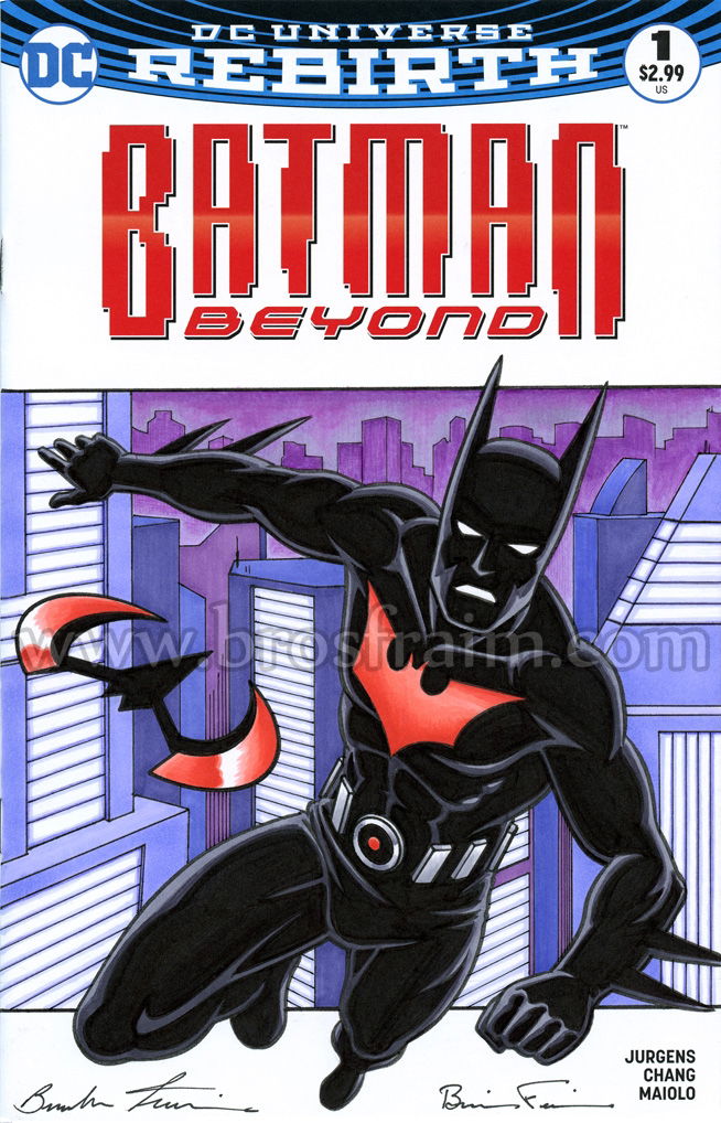 BATMAN BEYOND #1 Sketch Cover!, In Brendon And Brian Fraim's Original ...