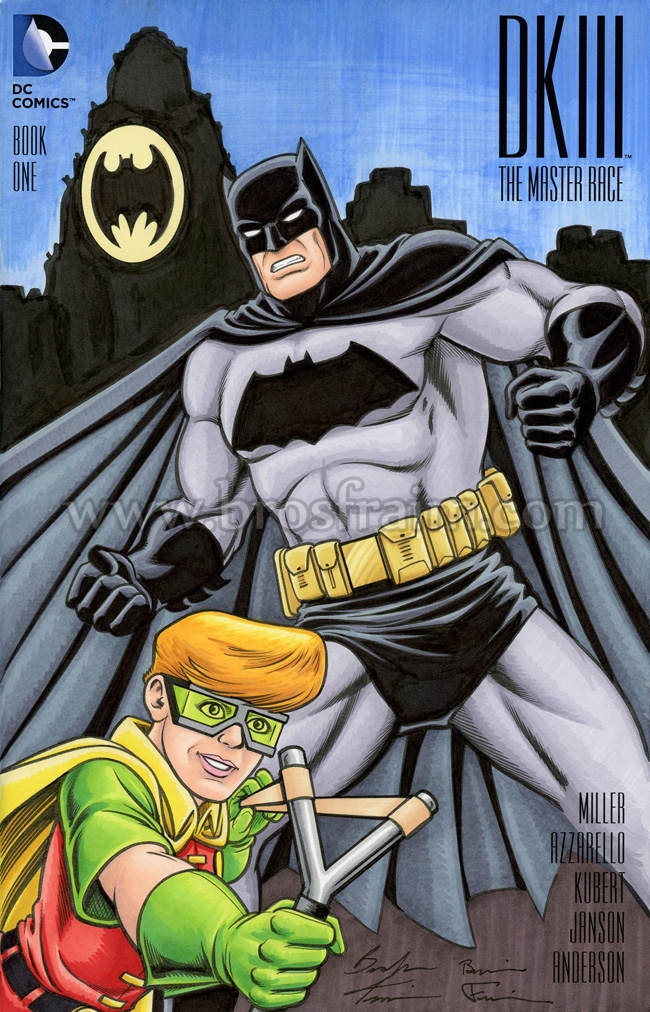 DKIII Sketch Cover featuring BATMAN & CARRIE KELLY ROBIN!, in Brendon and  Brian Fraim's Original Sketch Covers! Comic Art Gallery Room