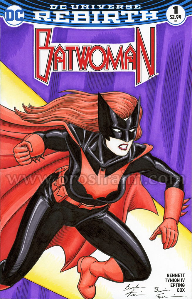 Batwoman 1 Sketch Cover In Brendon And Brian Fraims Original Sketch Covers Comic Art 5510