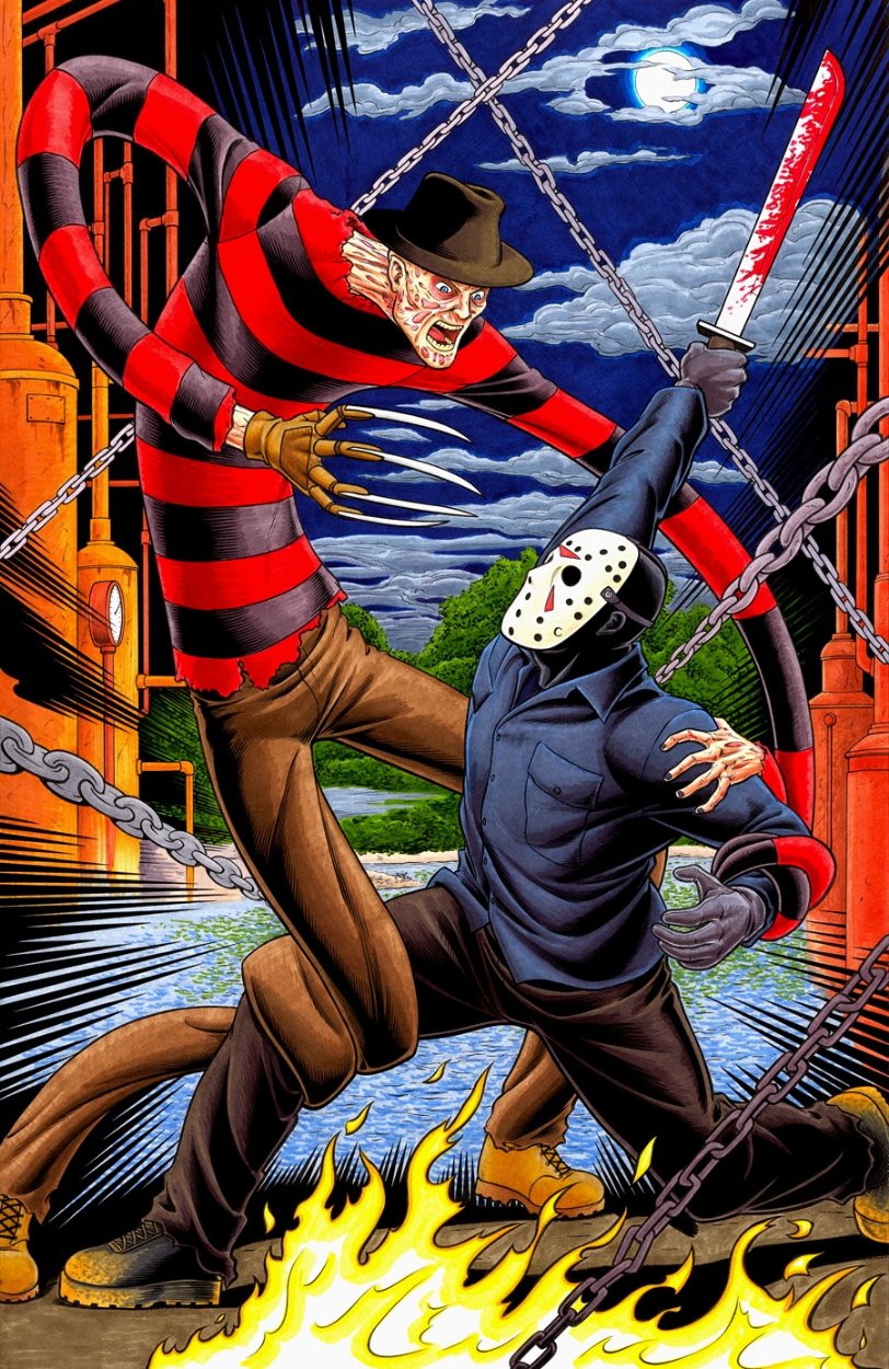 Color Commission Freddy vs. Jason, in Brendon and Brian Fraim's