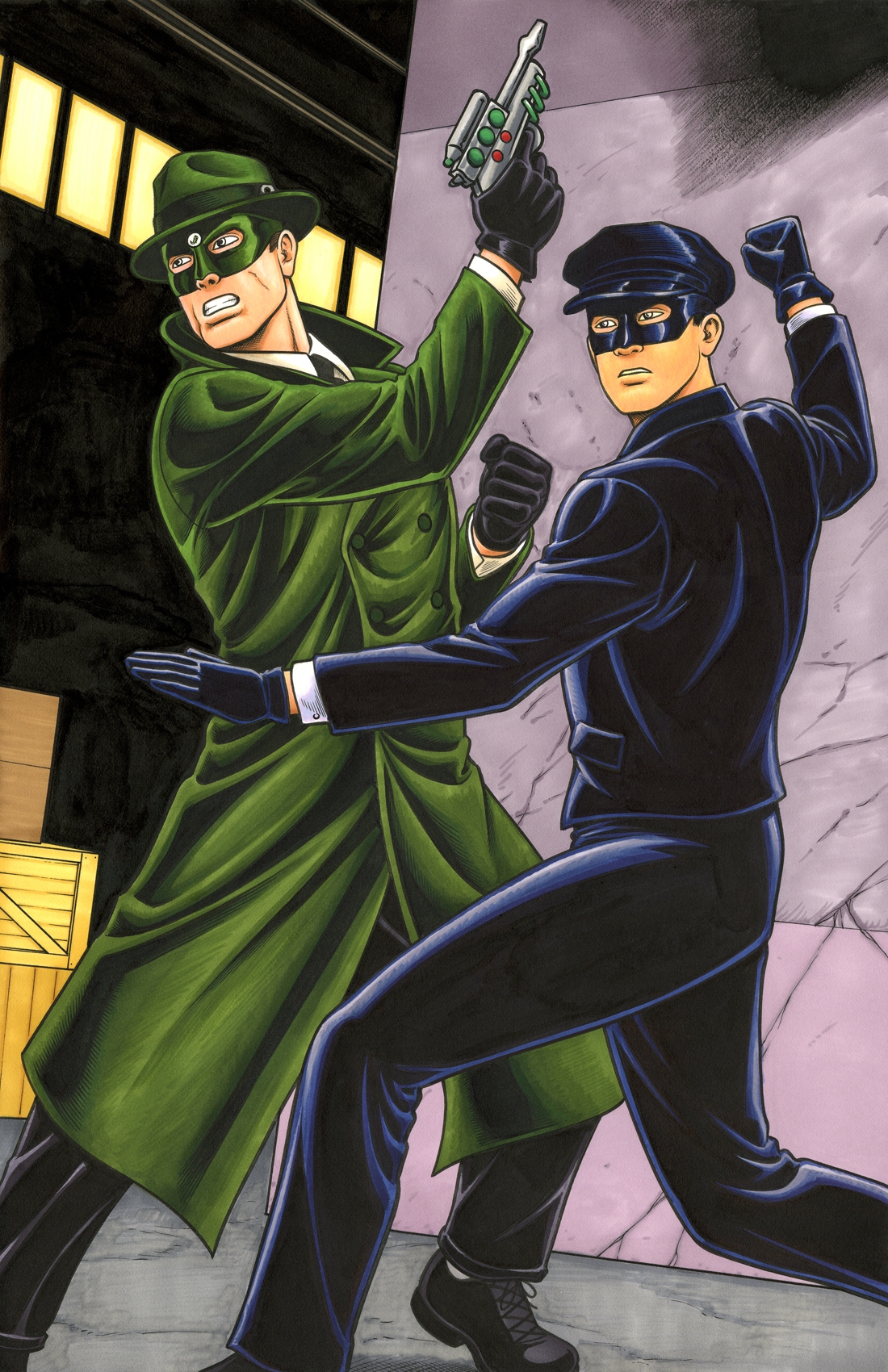 GREEN HORNET and KATO!, in Brendon and Brian Fraim's Commissions - 2017  Comic Art Gallery Room