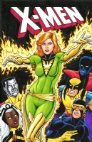 X-MEN with Logo in Color!  Pheonix!, Comic Art