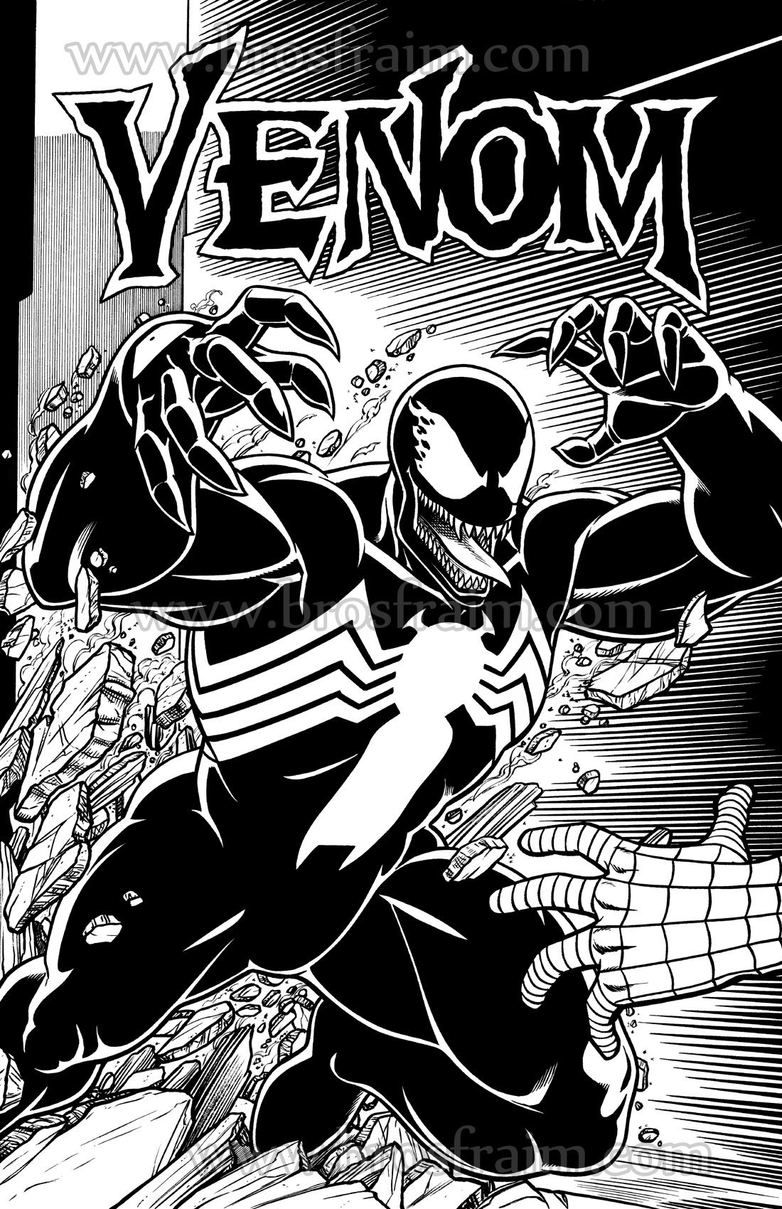 VENOM with Logo! #2, in Brendon and Brian Fraim's Super Hero Pin-Ups ...