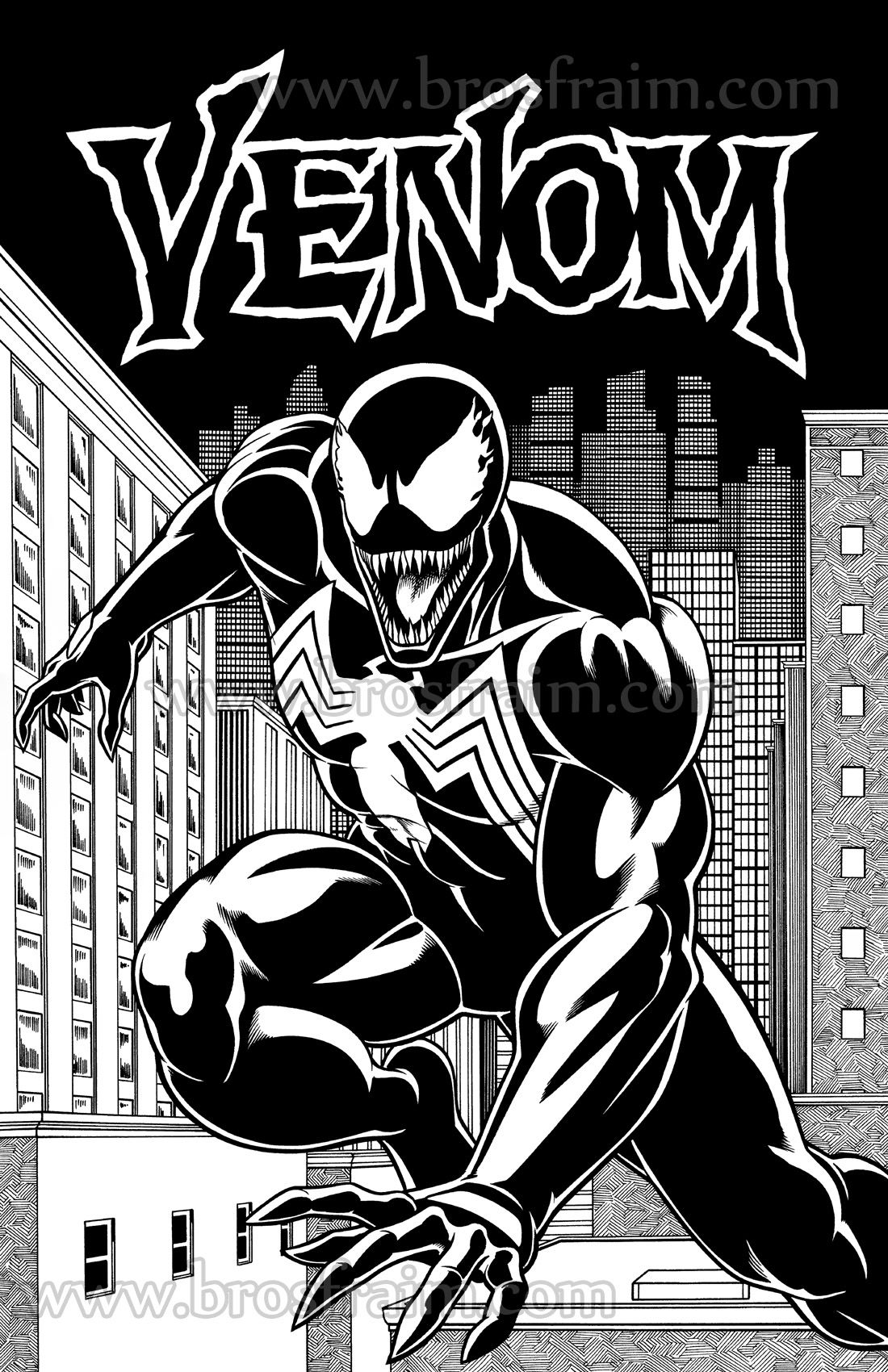 VENOM with Logo! #3, in Brendon and Brian Fraim's Super Hero Pin-Ups ...