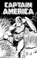 CAPTAIN AMERICA with Logo!  #2, Comic Art