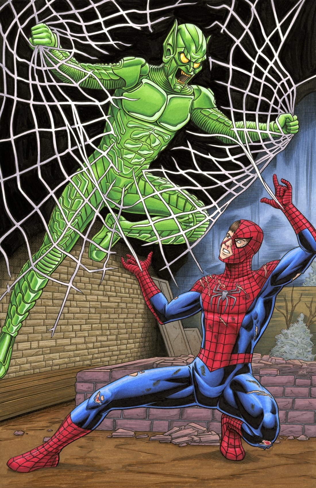 SPIDER-MAN vs. THE GREEN GOBLIN (Movie Version)!, in Brendon and Brian  Fraim's Commissions - 2021 Comic Art Gallery Room