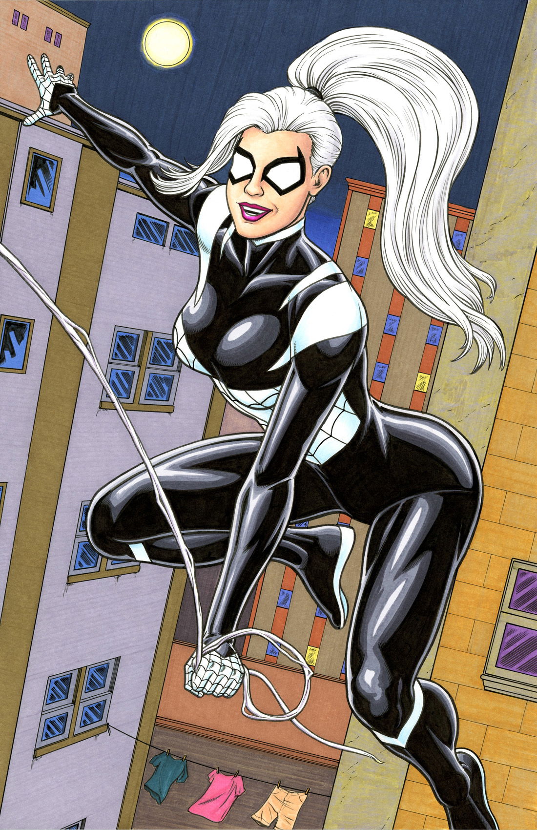 spider-man, felicia hardy, and night-spider (marvel and 3 more