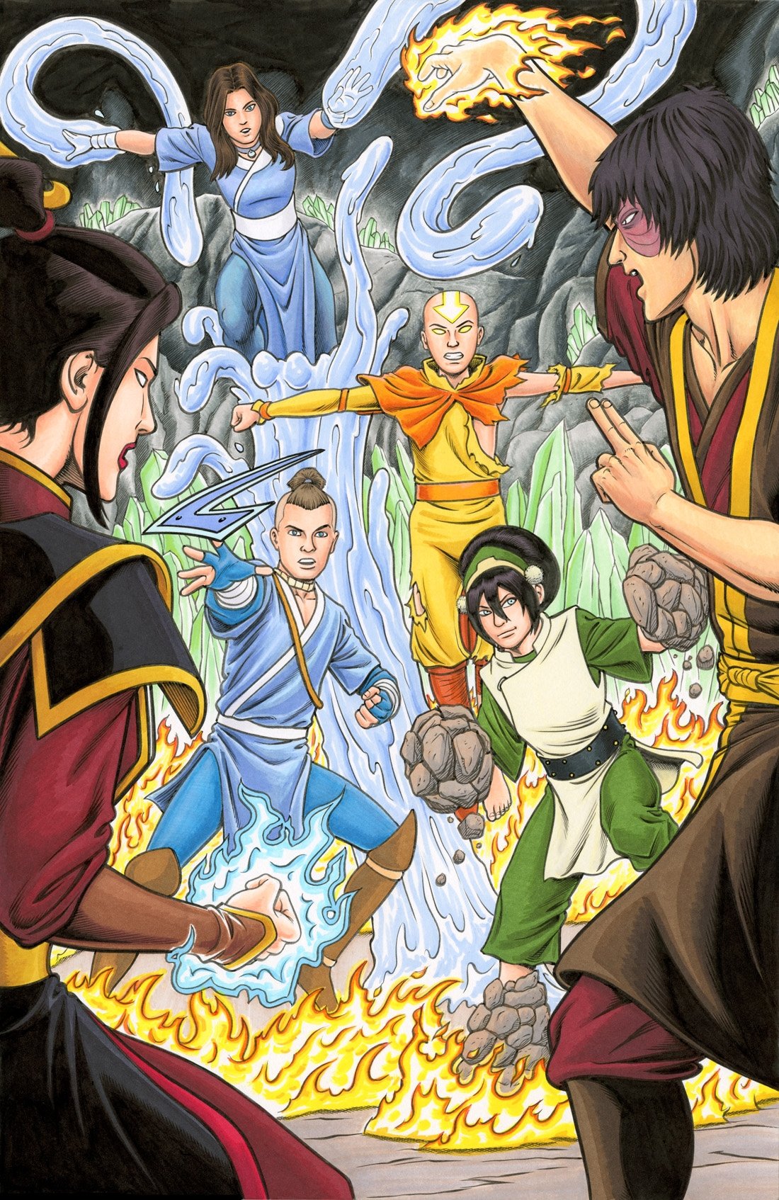 Avatar The Last Airbender In Brendon And Brian Fraim S Commissions Comic Art Gallery Room