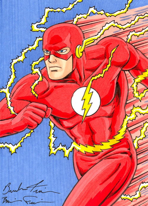 THE FLASH 7!, in Brendon and Brian Fraim's COLOR SKETCH CARDS! Comic ...