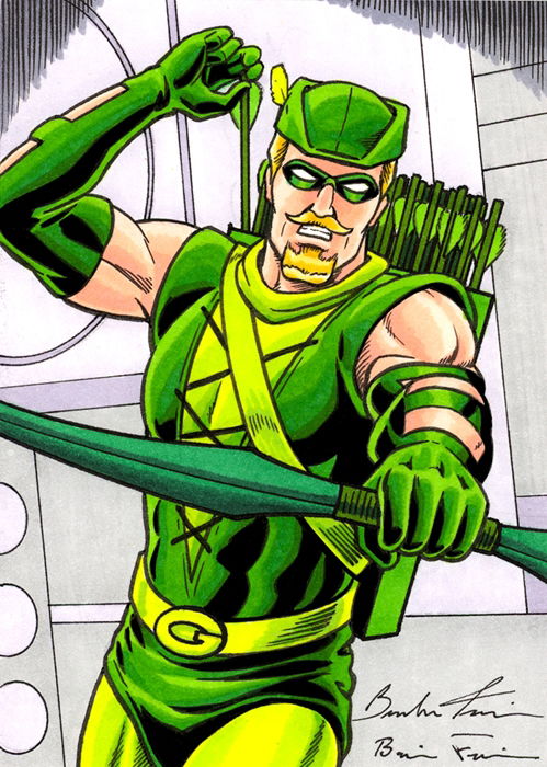 Green Arrow 11!, in Brendon and Brian Fraim's COLOR SKETCH CARDS! Comic ...