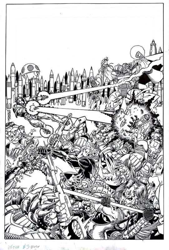 UltraForce cover # 3 - George Perez, in Brian C.'s Original Art Comic ...