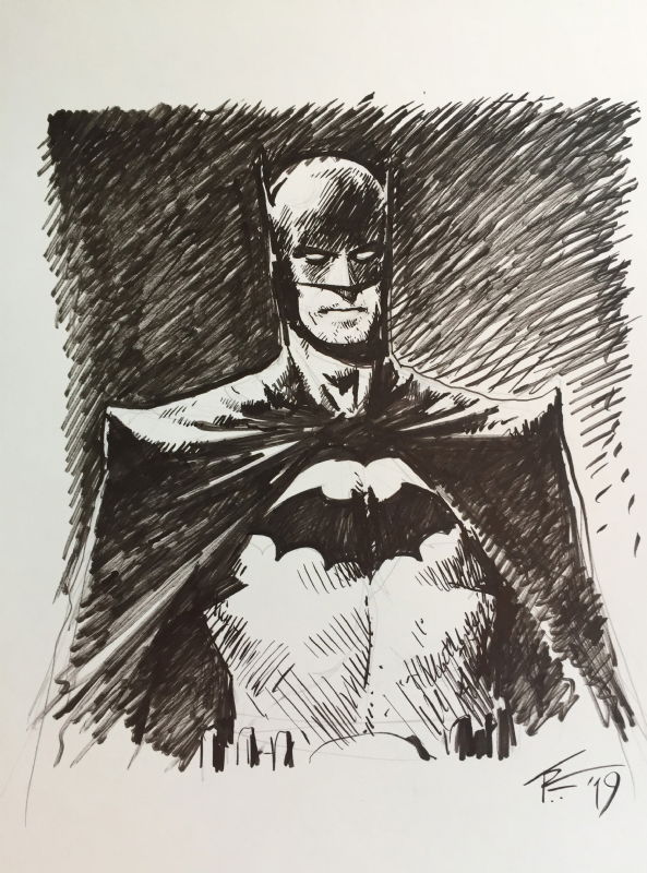 Batman by Thomas Foster, in Marshal Law's Batman Comic Art Gallery Room