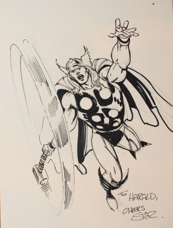 Thor By Staz Johnson, In Marshal Law's Thor Comic Art Gallery Room