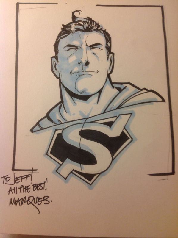 Marques, Anthony-superman, In Jeff Dyer's Sketches Comic Art Gallery Room