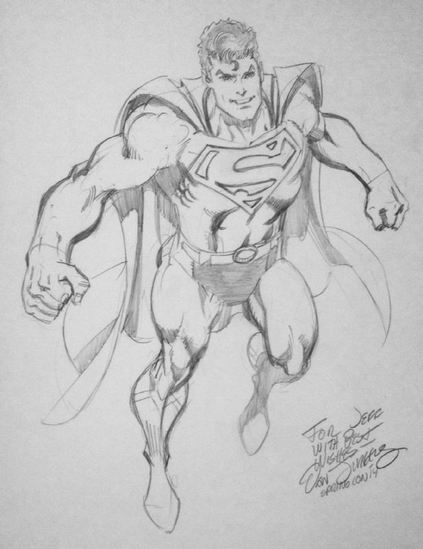 Jurgens, Dan- Superman, in Jeff Dyer's Commissions Comic Art Gallery Room