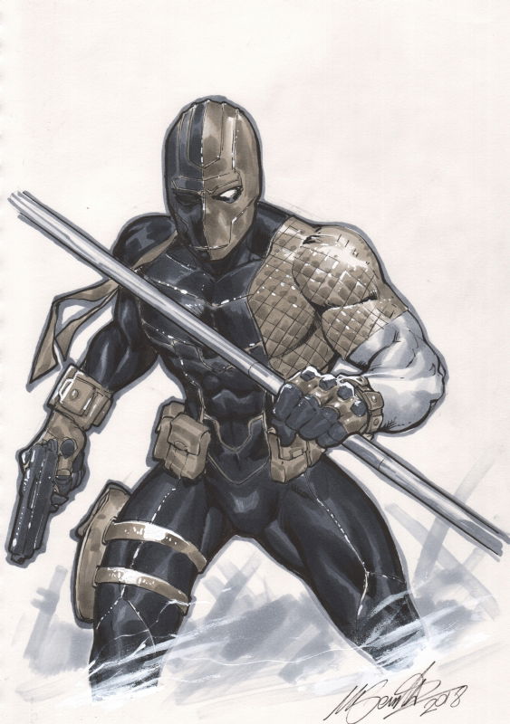 Deathstroke, in David Wagner's Sketches and Commissions Comic Art ...