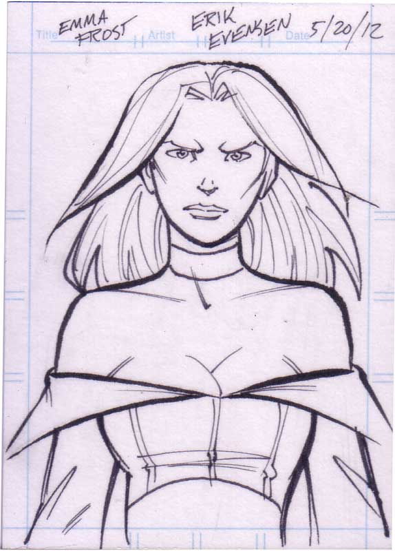 Emma Frost by ERIK EVENSEN, in Midwest Comic Book Association MCBA's ...