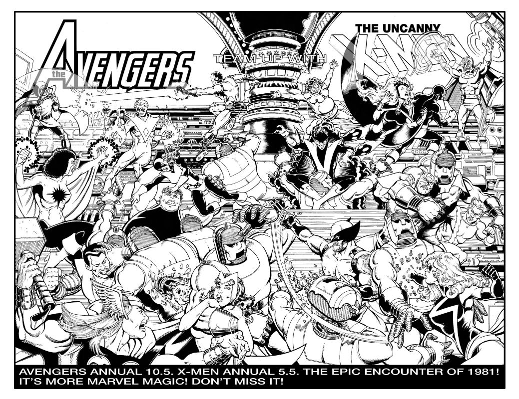 Avengers-Uncanny X-Men Team-Up (logo recreation for fantasy cover), in ...