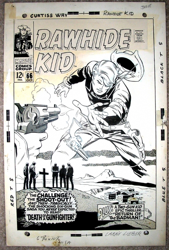 Rawhide Kid #66 cover (Marvel, 1968) by Larry Lieber & Vince Colletta ...