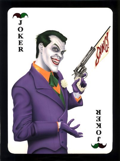 Marc Wolfe - Joker, in KW Cheung's Original artwork Comic Art Gallery Room