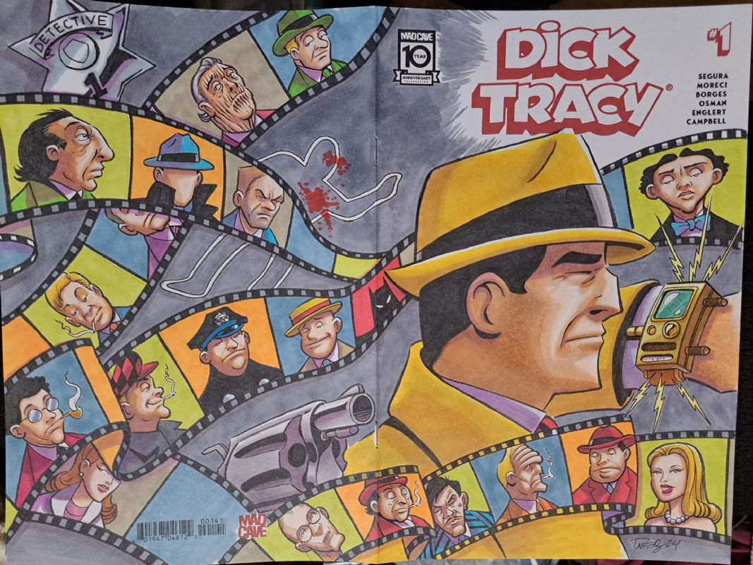 Dick Tracy Sketch Cover In Dave Beatys Sketch Covers Comic Art Gallery Room 7044