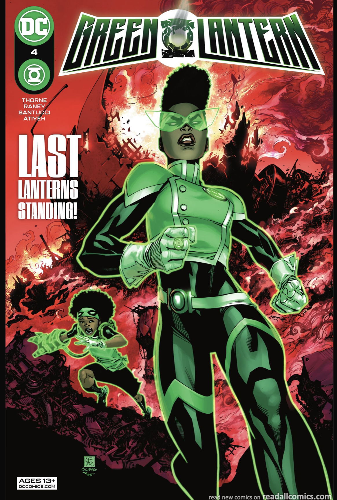 Green Lantern Issue Cover By Bernard Chang In Mike Aka Off White