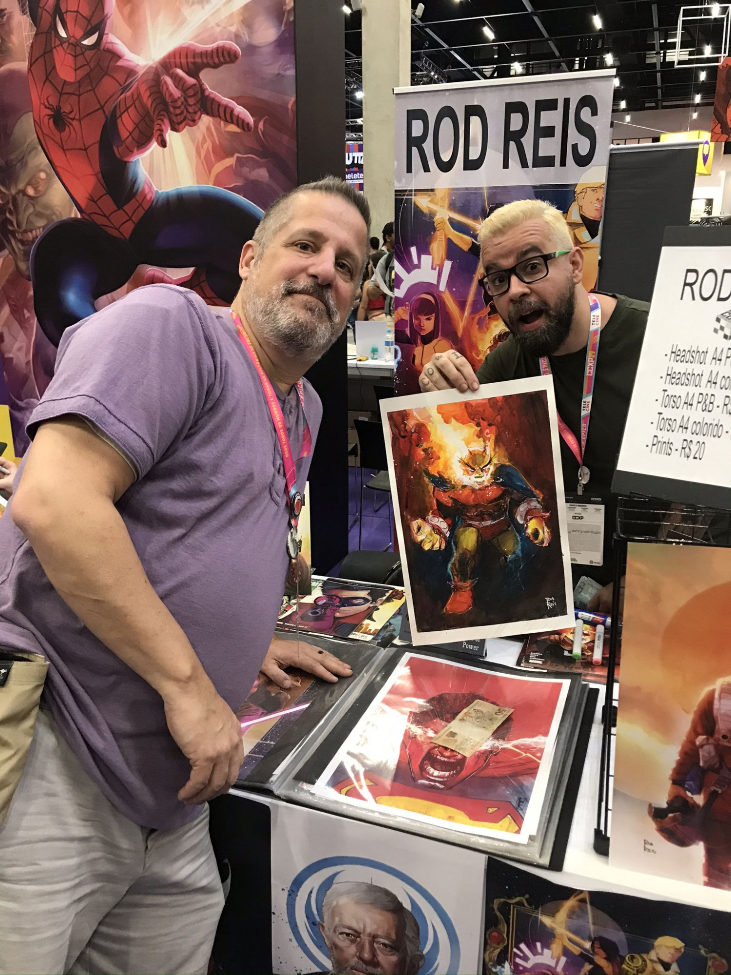 Me and Rod Reis at CCXP, in Mike (aka Off White) White's Rod Reis Comic ...