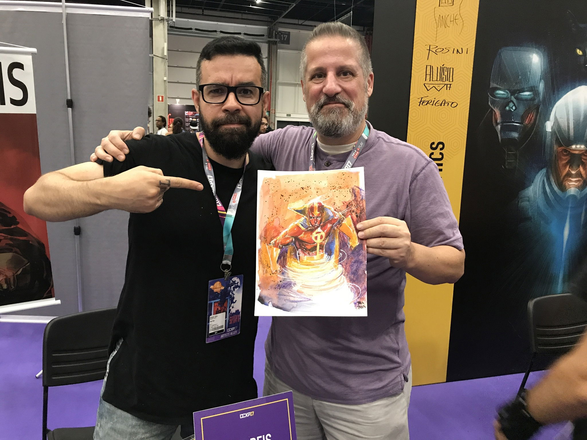 Me and Rod Reis at CCXP, in Mike (aka Off White) White's Rod Reis Comic ...