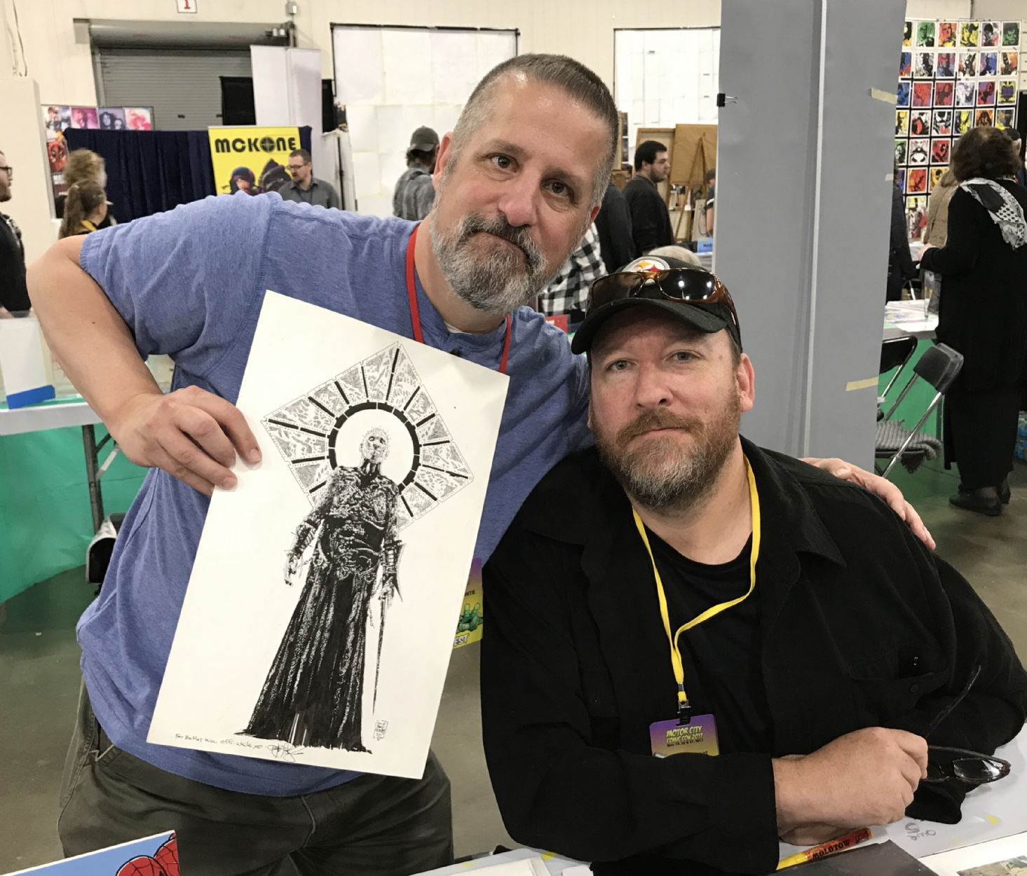 Me With Tim Bradstreet At Motor City Comiccon, In Mike (aka Off White 