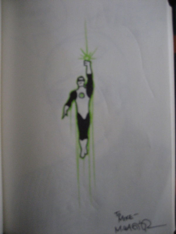 The Smallest Green Lantern Sketch Ever By Matt Wagner In Mike Aka Off