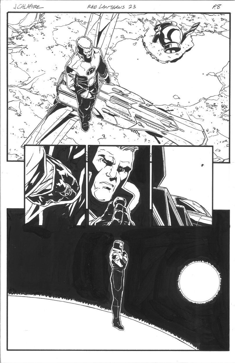 Red Lanterns Issue 23 Page 8 By Jim Calafiore In Mike Aka Off White