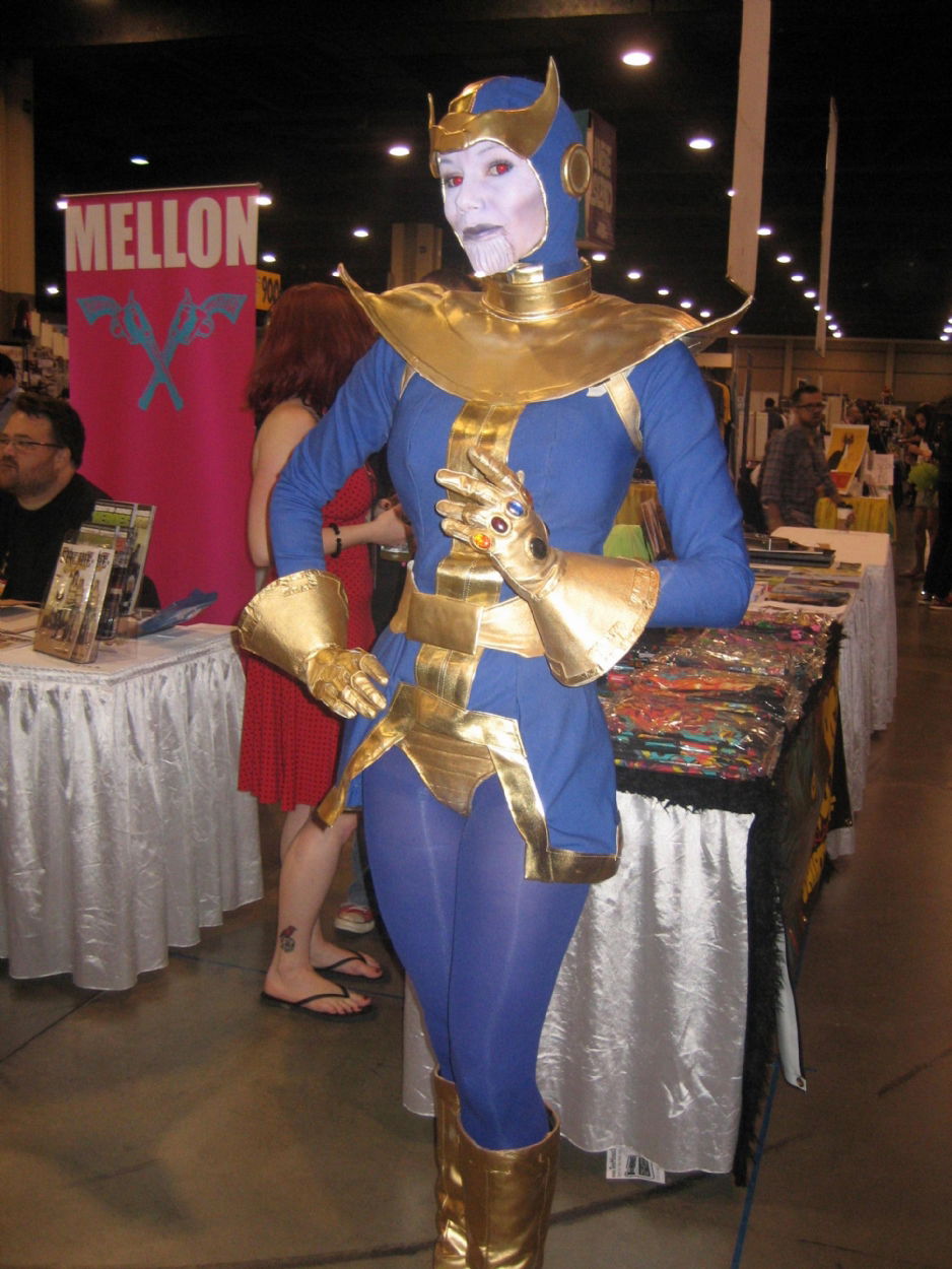 A female Thanos at Heroes Con 2013, in Mike (aka Off White) White's