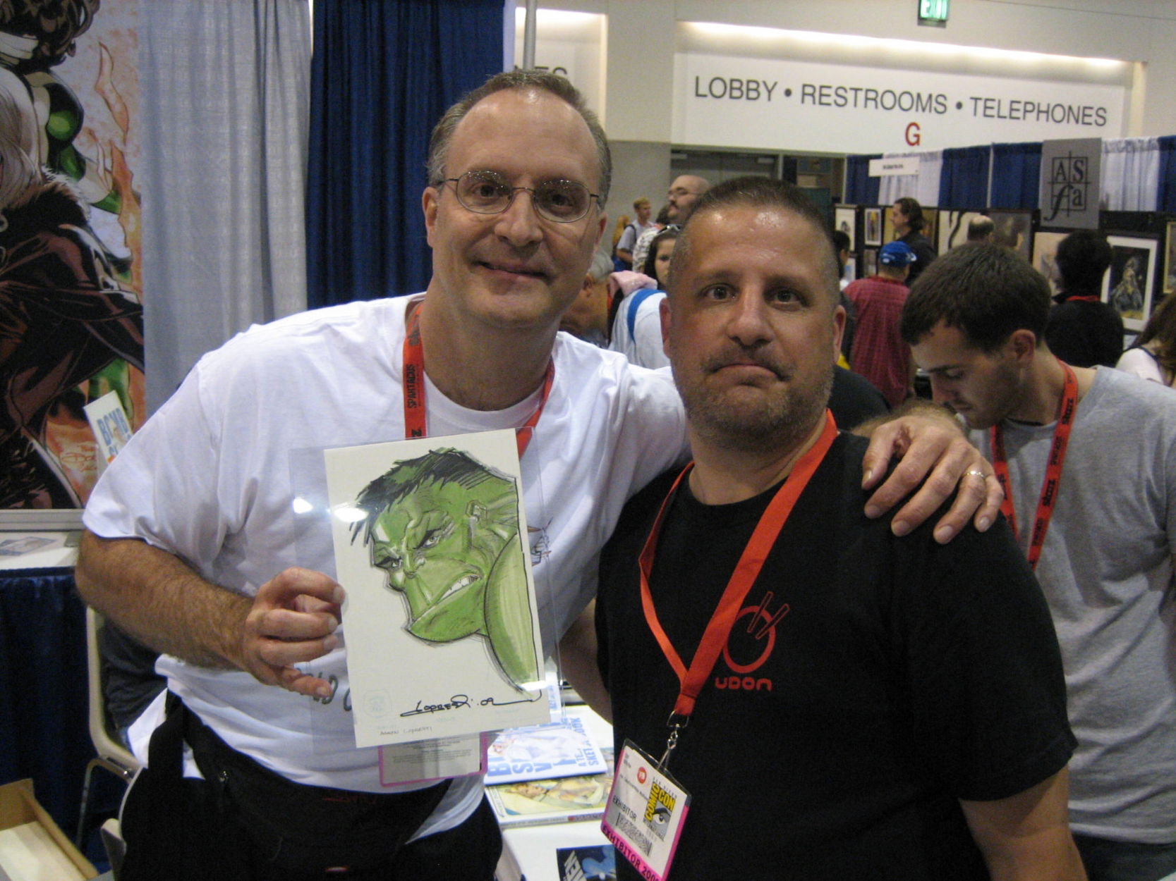 Me and Aaron Lopresti at SDCC 2009, in Mike (aka Off White) White's PBA ...