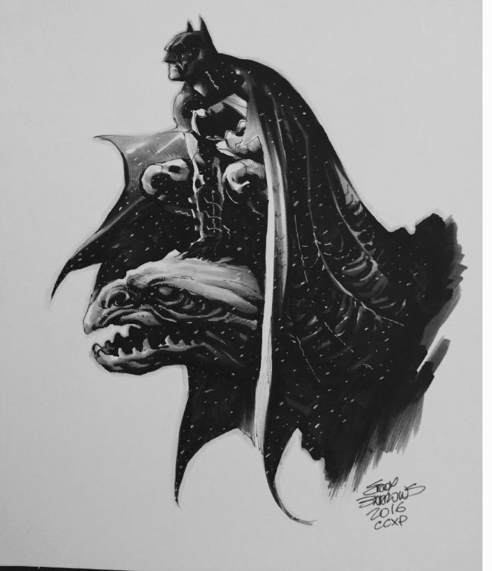 Batman By Eddie Barrows In Mike Aka Off White Whites Eddy Barrows Comic Art Gallery Room 5542